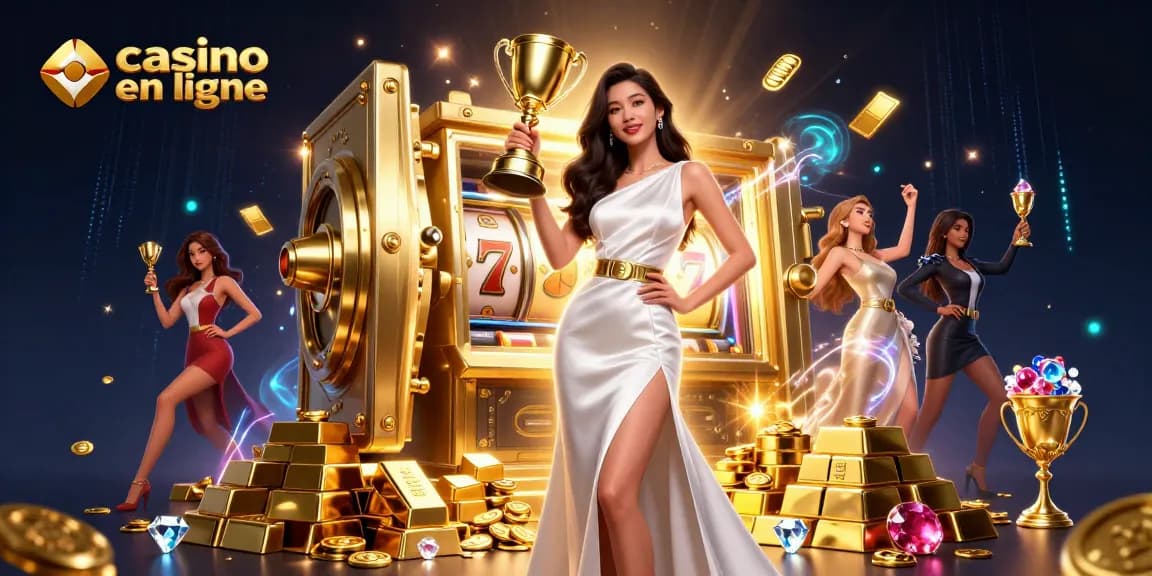 Jouez à des jeux passionnants au casino en ligne avec des machines à sous vibrantes et des éléments de trophée.
