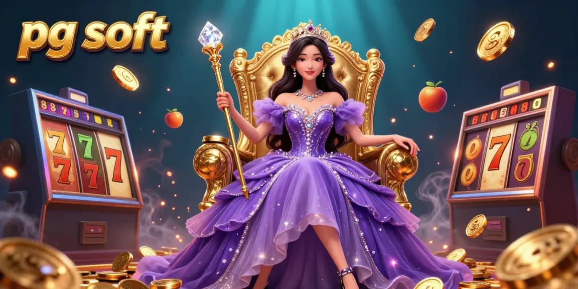 Experience thrilling slot action with pg soft as vibrant reels spin, surrounded by golden coins and jackpot excitement.