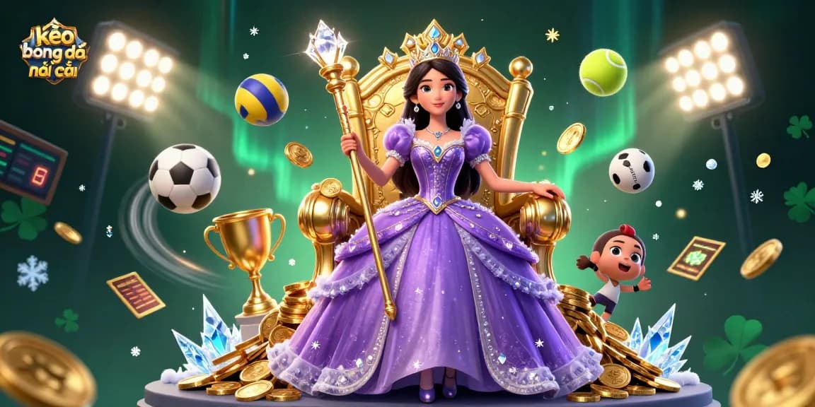 Experience the excitement of kèo bóng đá nhà cái with a vibrant scene full of sports betting elements.