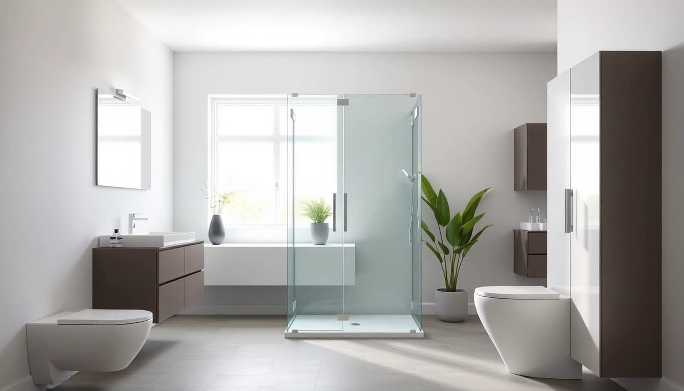 Gestaltung eines eleganten Badezimmers mit Produkten von sonni sanitär GmbH in stilvollem Design