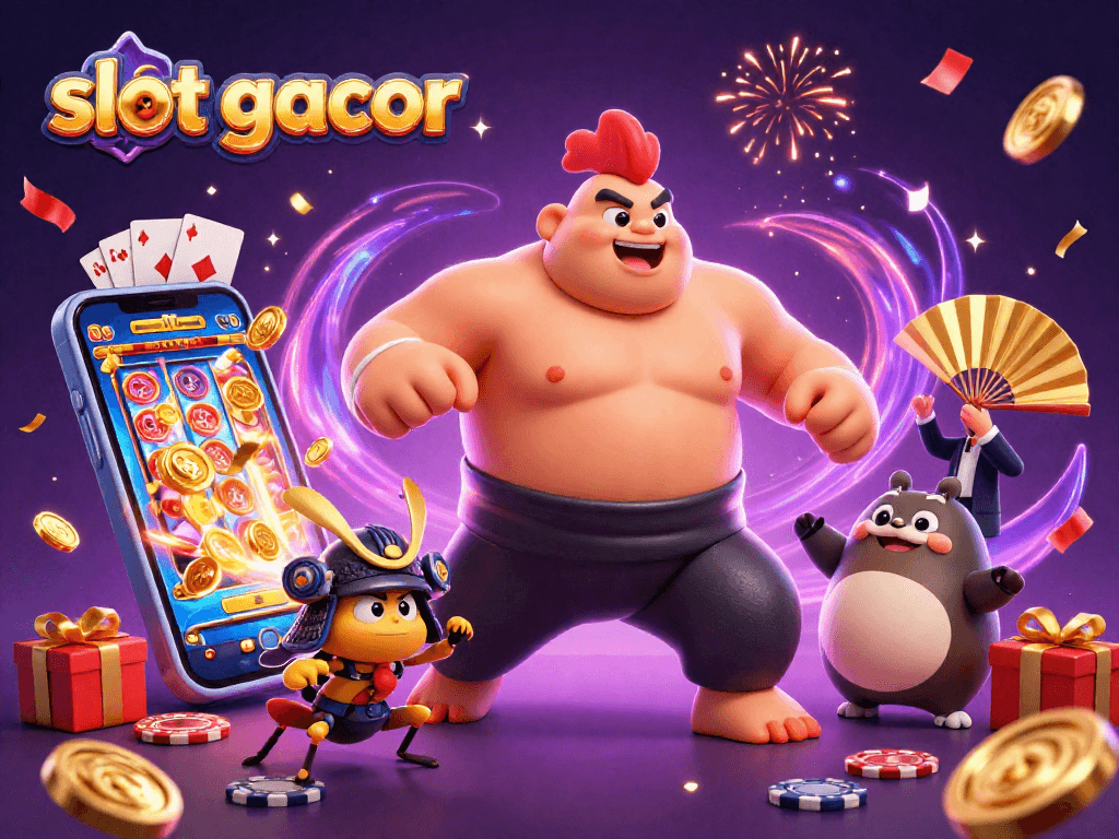 Menangkan slot gacor dengan keberuntungan saat melihat karakter unik dalam ilustrasi kasino.