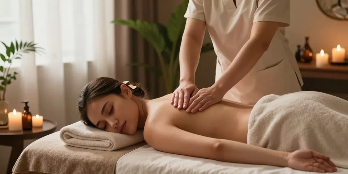 Massage therapy session showcasing Swedish massage techniques for relaxation and rejuvenation.