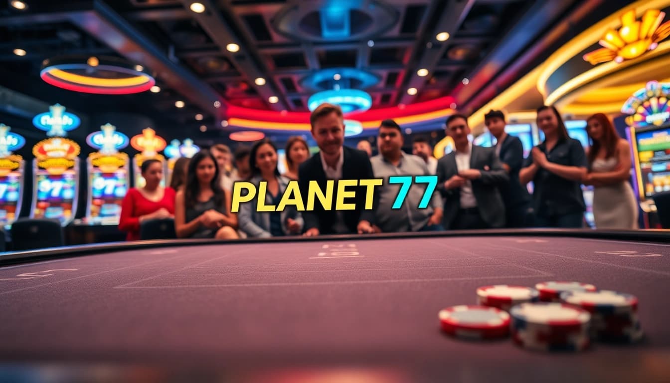 Rasakan keseruan bermain di PLANET77 dengan permainan kasino yang berwarna-warni dan penuh energi.