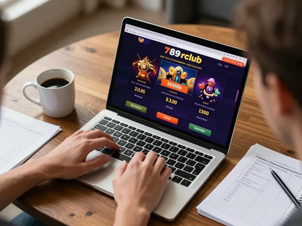 Engaging 789club online gambling session with player focused on casino interface.