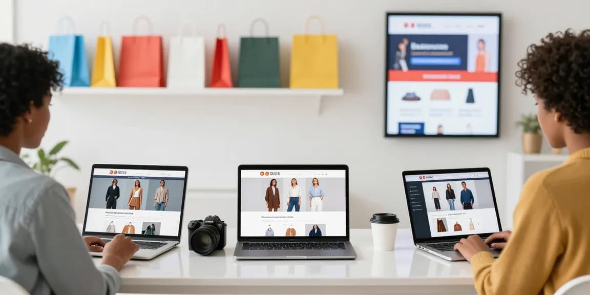 Engaged shoppers exploring stylish clothing on https://forumup.org/shop/search.php?ca_id=&addr1=&addr2=&addr3=&schKeyword= in a modern e-commerce environment.