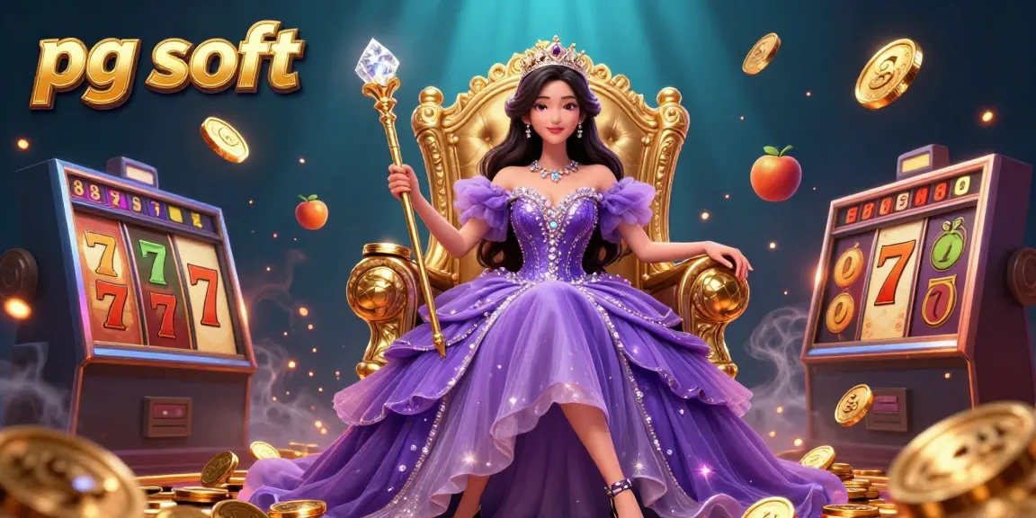 Experience thrilling slot action with pg soft as vibrant reels spin, surrounded by golden coins and jackpot excitement.