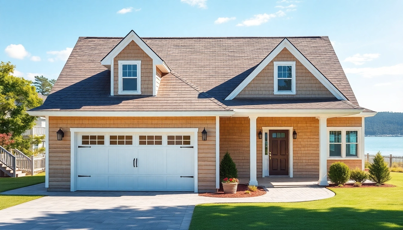 Enhance your space with a stunning cape cod home addition and garage, showcasing elegant architecture.