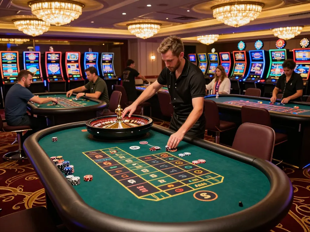 Trải nghiệm m88 mới nhất hôm nay với gameplay roulette năng động và những người chơi phấn khích trong không gian casino sang trọng