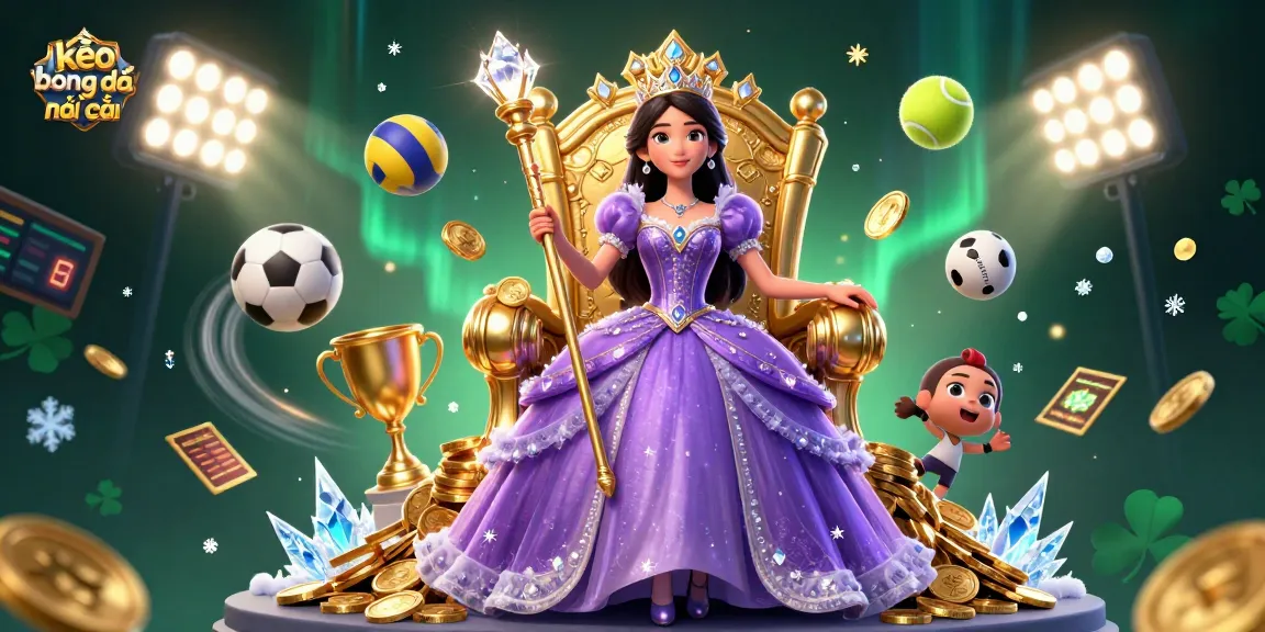 Experience the excitement of kèo bóng đá nhà cái with a vibrant scene full of sports betting elements.