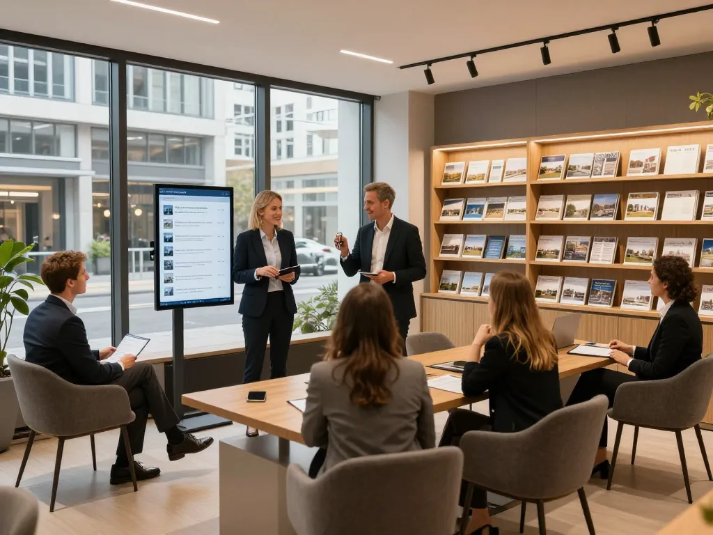 Engagierte Makler präsentieren Immobilien in Frankfurt Sachsenhausen und veranschaulichen die Dienstleistungen von Immobilienmakler Frankfurt Sachsenhausen