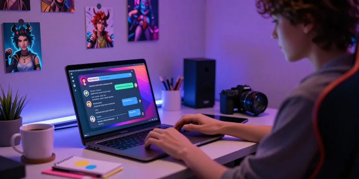 Engaging user interaction with nsfw ai chatbot in a vibrant digital workspace.