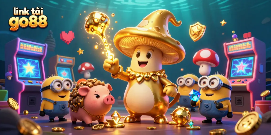 Experience the excitement of link tải go88 with a vibrant gaming scene of gold and treasure