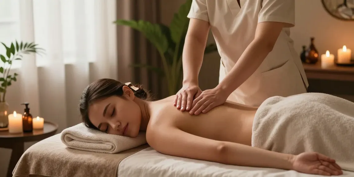 Massage therapy session showcasing Swedish massage techniques for relaxation and rejuvenation.