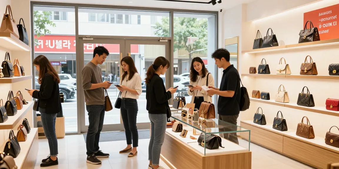 High-quality shopping experience at a 레플리카 사이트 with luxury replica products on display.