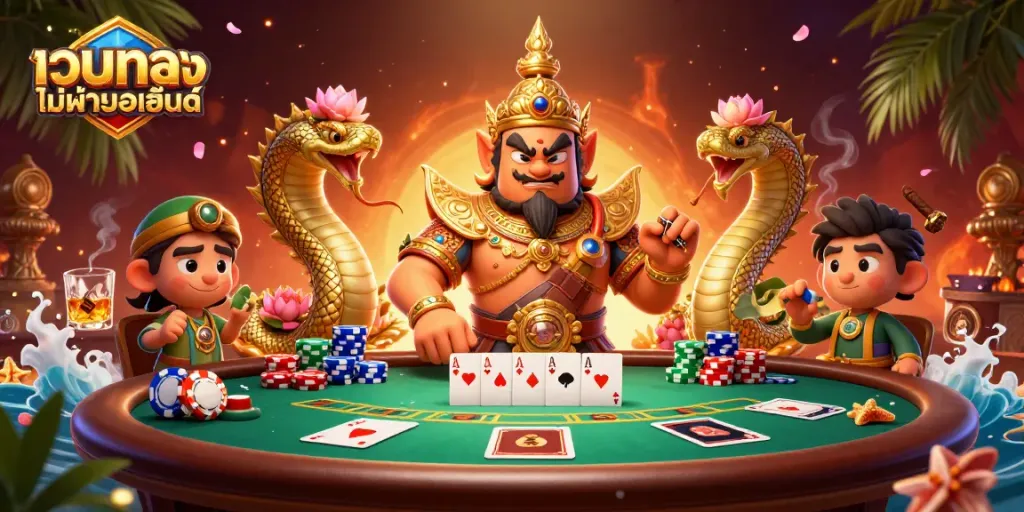 สล็อตเว็บตรงไม่ผ่านเอเย่นต์ กับการ์ตูนไทยและเกมโป๊กเกอร์ที่เต็มไปด้วยสีสัน