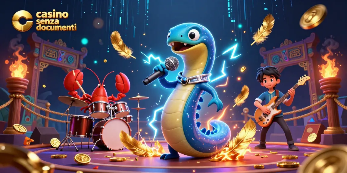 Vivi un'azione vibrante in un casino senza documenti con una scena di concerto subacqueo elettrizzante.