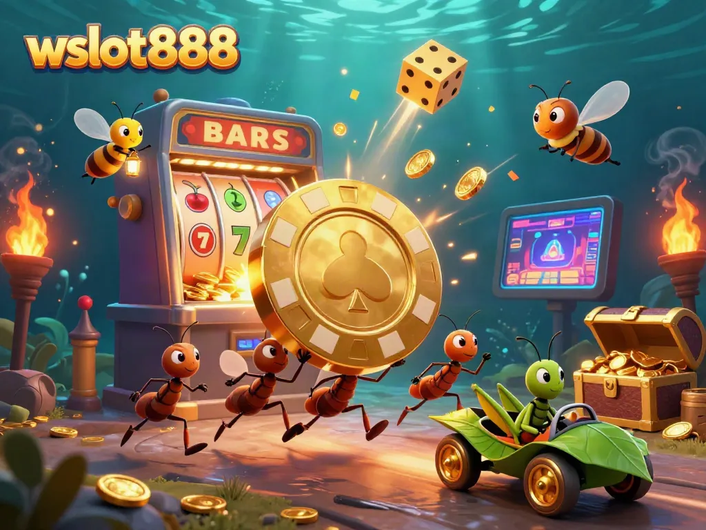 Rasakan keseruan wslot888 dengan jackpot slot langsung dari heist seru oleh tim semut dan pengemudi belalang!