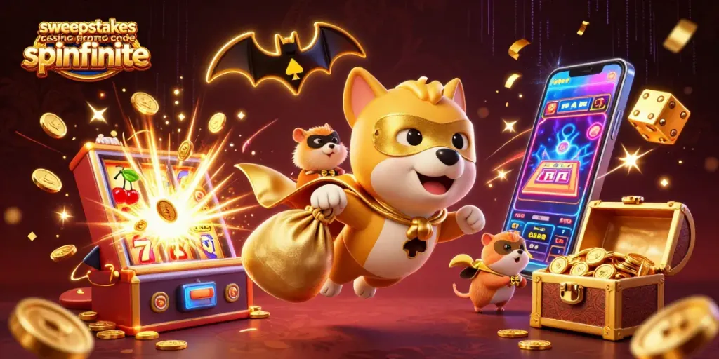 Play with sweepstakes casino promo code spinfinite to unlock bonuses and rewards in a vibrant casino scene.