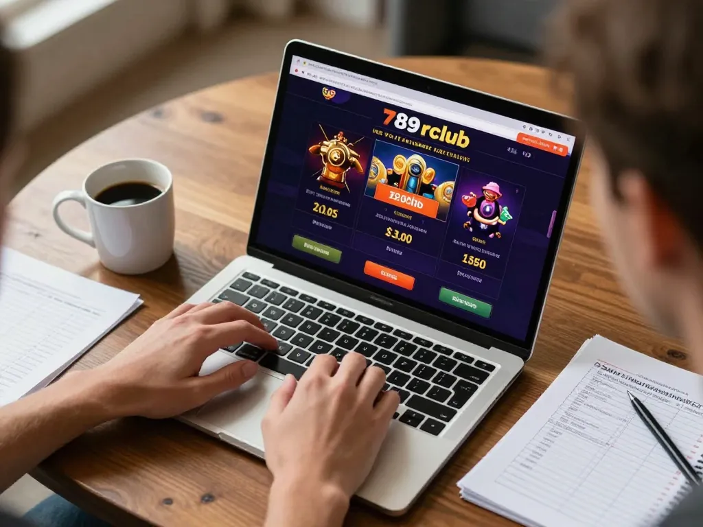 Engaging 789club online gambling session with player focused on casino interface.