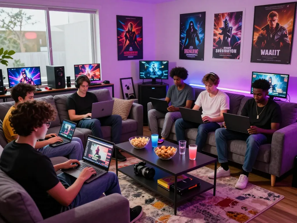 Players enjoying a vibrant gaming session with porn games online in a cozy atmosphere, showcasing diverse characters and immersive titles.