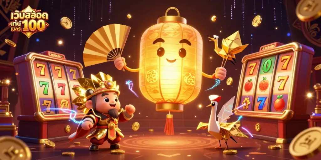 เล่นเกมสล็อต เว็บสล็อต แท้ 100 เปอร์เซ็นต์ กับสัญลักษณ์โชคลาภที่สวยงาม
