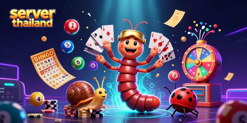 Engage in thrilling gameplay with vibrant characters showcasing server thailand in rich casino atmosphere
