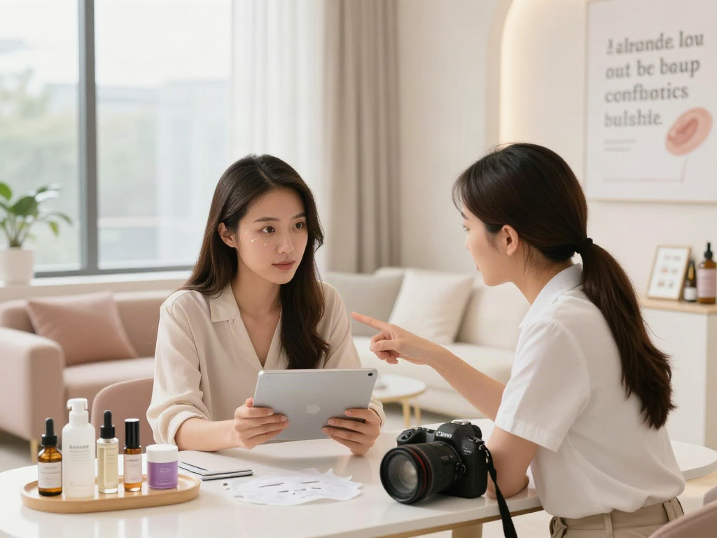 ClinicEvo cheaper than QOVES customer consultation in modern beauty studio