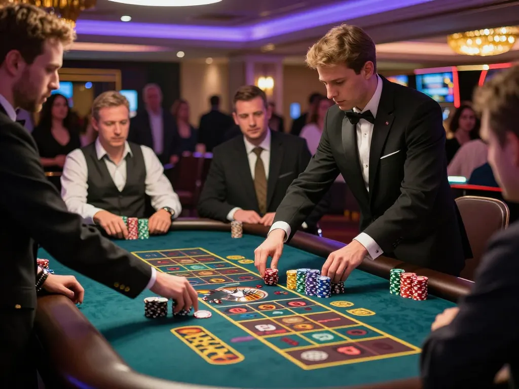 Players strategizing bets at Paris888 live roulette table, showcasing vibrant casino excitement.
