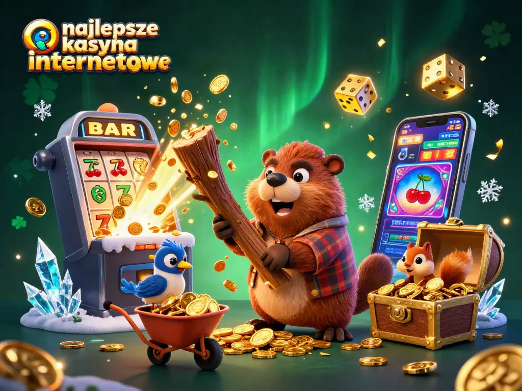 Explore the exciting world of najlepsze kasyna internetowe with this vibrant 3D casino illustration.