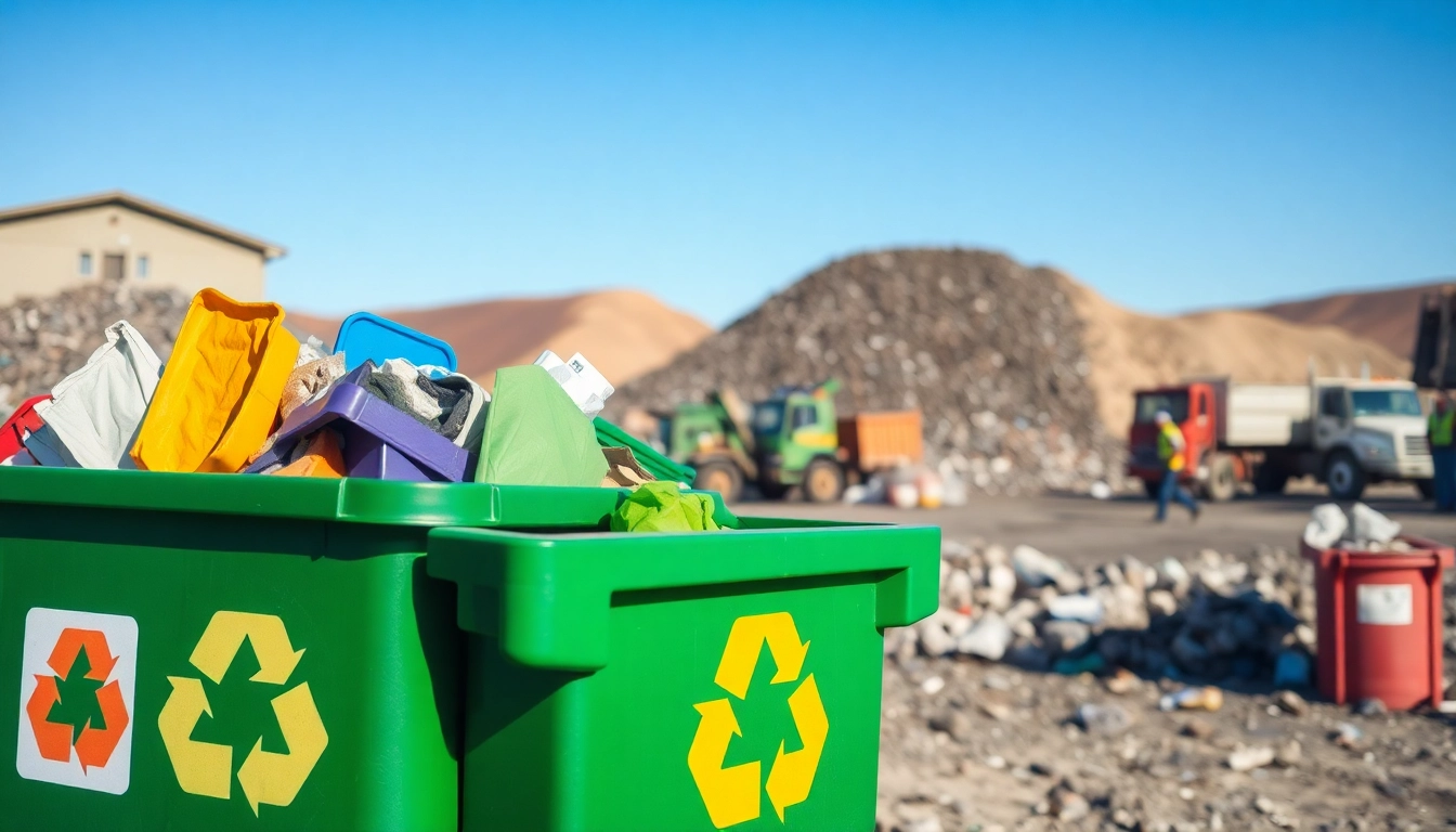 View of the bonnyville dump showcasing efficient waste management practices and recycling efforts.
