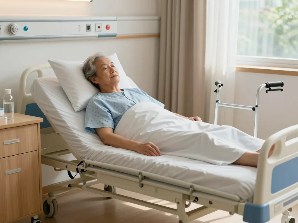 Comfortable giường bệnh nhân setup in a bright room promoting patient recovery