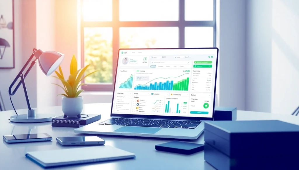 Engaging view of an smm reseller panel on a laptop, showcasing analytics and user-friendly interface.