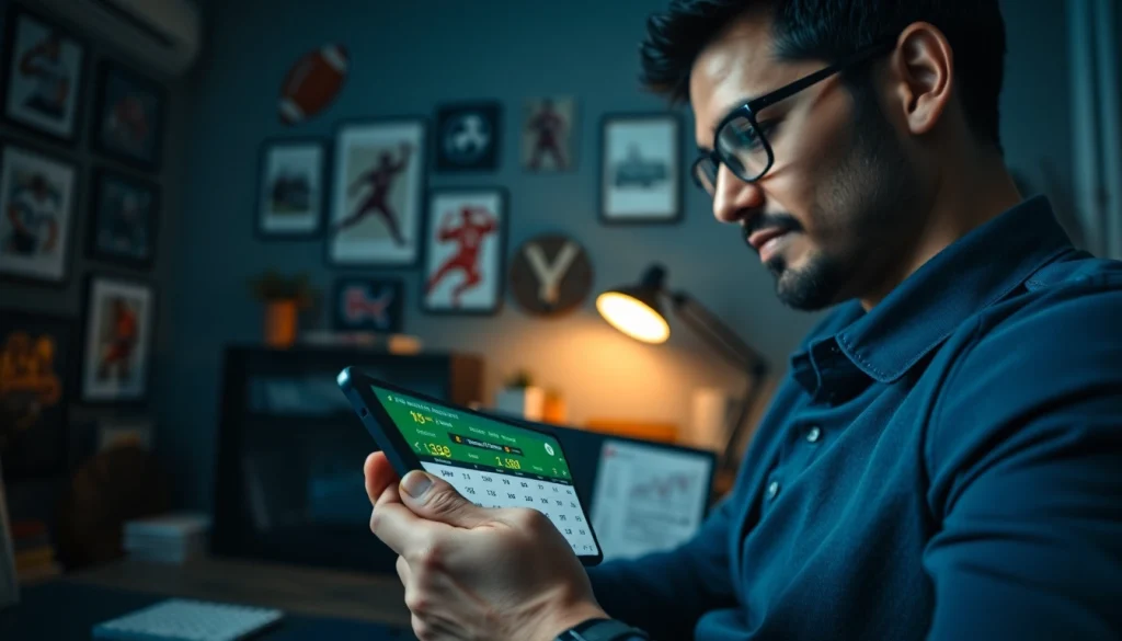 Engaging analysis of online sportsbooks India on a mobile device in a professional setting.