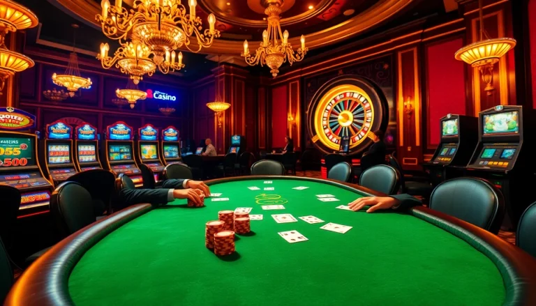 Experience thrilling gameplay at https://88clb.courses/ as players enjoy a vibrant casino atmosphere with poker and slots.