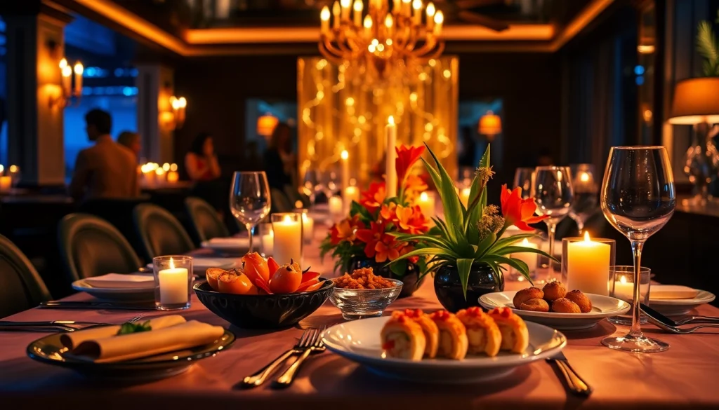 Dinner sxm experience at Club Noir featuring luxurious dining with gourmet dishes and intimate ambiance.