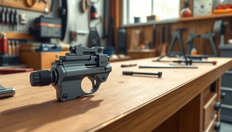 Showcasing WOT trigger 3 position details in an organized workshop with bright lighting.