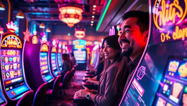 Experience the excitement of gaming at hoki138 pro with vibrant slot machines and engaging players.