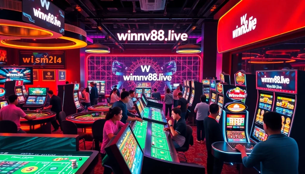 Exciting online gaming scene at winvn88.live inviting players to engage in diverse gambling experiences.