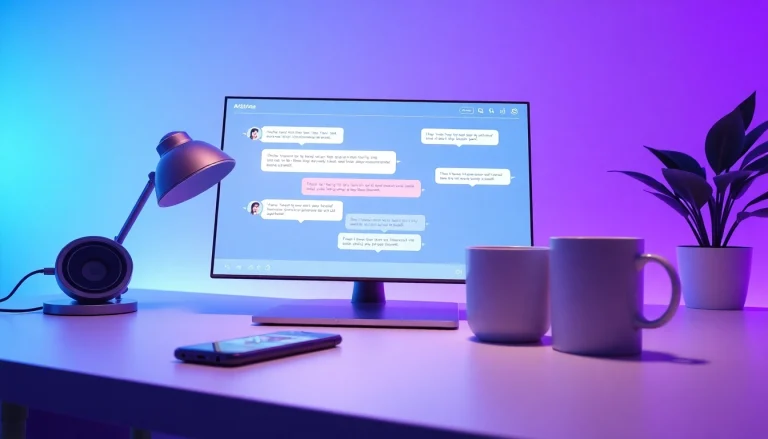 Engaging NSFW AI chat interface displayed in a modern desktop setting