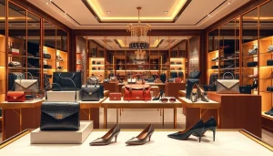 레플리카쇼핑몰의 고급 품질 제품을 매력적으로 보여주는 아름다운 상점 환경