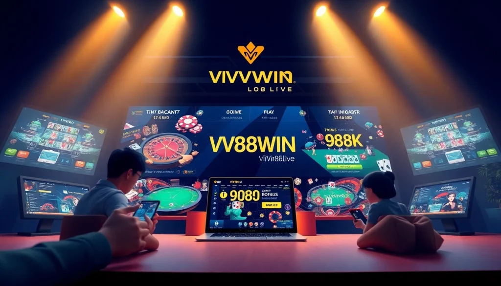 Exciting online gaming scene at vvvwin88.live, showcasing vibrant casino games and promotions.