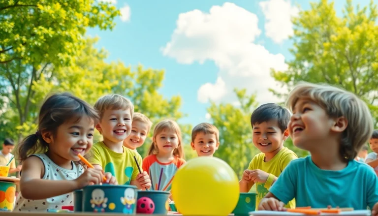 Children enjoying various activities at holiday camps, showcasing joy and engagement.