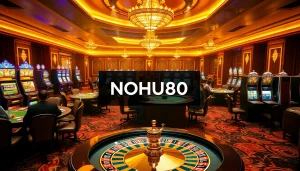 Experience thrilling gameplay at NOHU90 casino with vibrant table games and spinning slots.