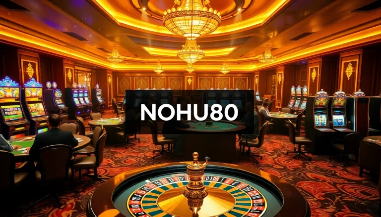 Experience thrilling gameplay at NOHU90 casino with vibrant table games and spinning slots.