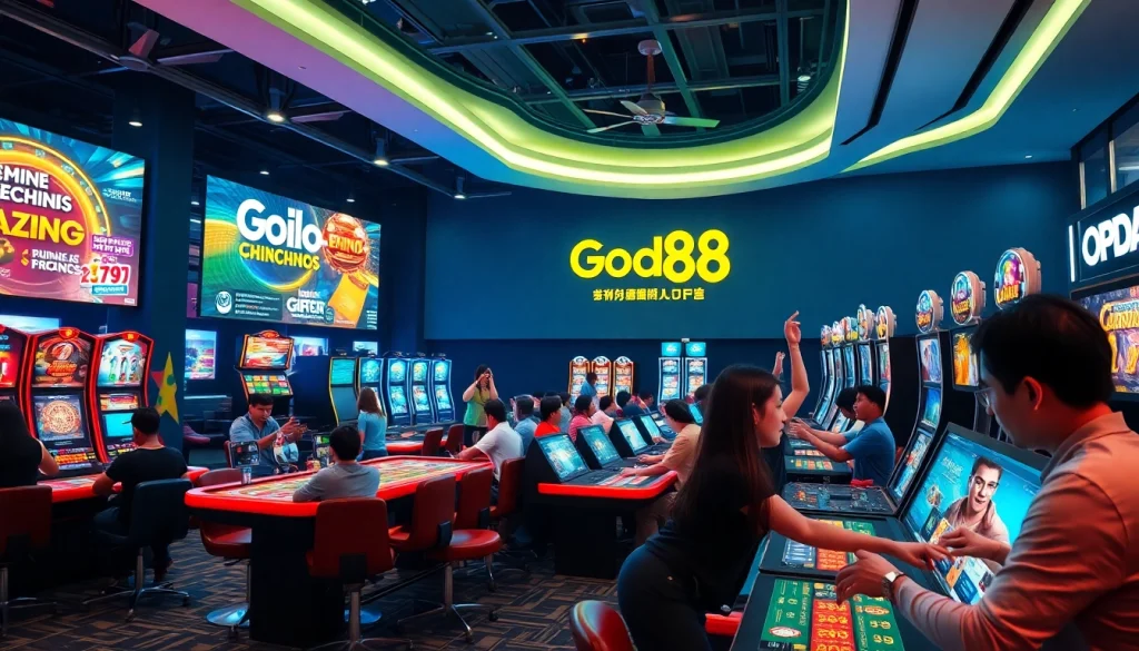 Online gaming experience at good88.hu.net with vibrant casino atmosphere.