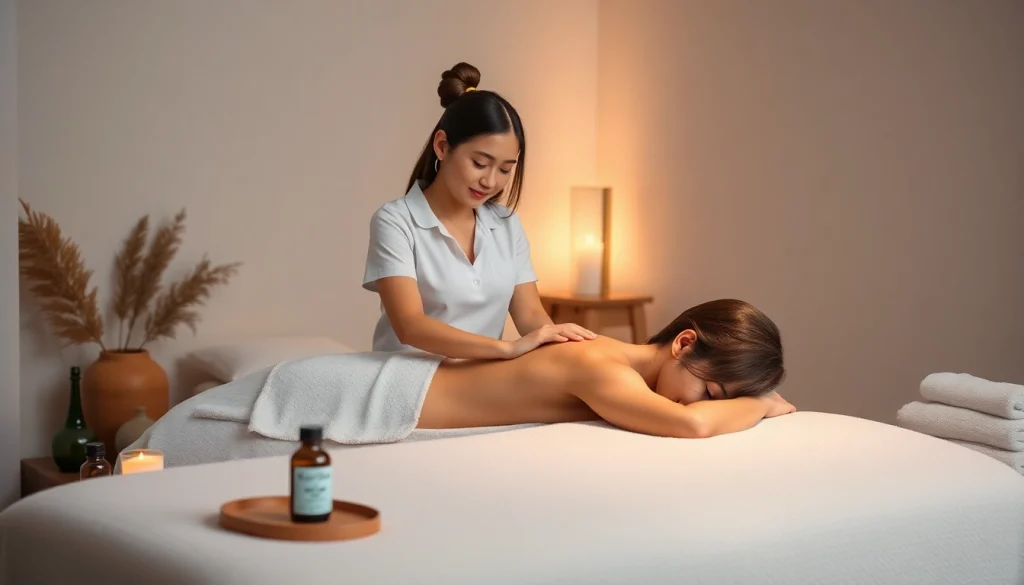 Experience luxurious 출장마사지 services from a professional therapist in a calming home environment.