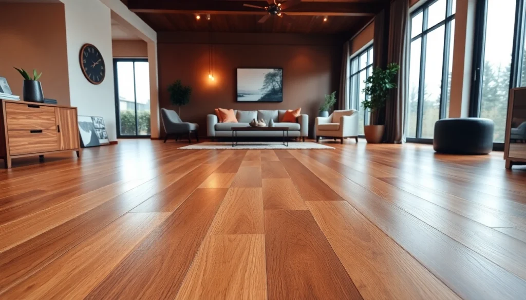 Showcase of stunning hardwood flooring in a chic living room capturing light and elegance.