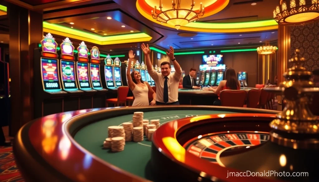 Rasakan sensasi menang di jmacdonaldphoto.com dengan visual kasino yang hidup menampilkan mesin slot.