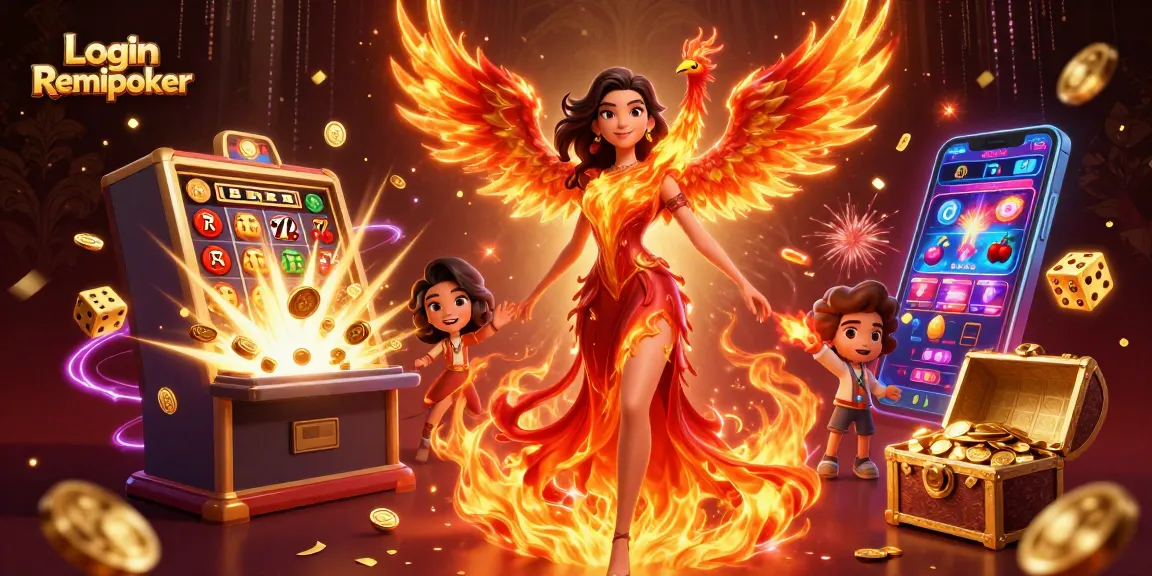 Experience the thrill of Login Remipoker with a stunning 3D digital casino illustration.