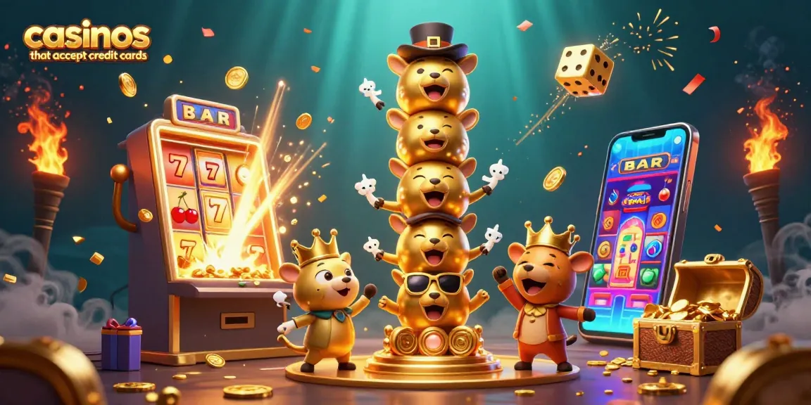 Experience thrilling gameplay at casinos that accept credit cards with dynamic slot action and vivid casino elements.